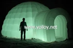 LED Aydınlatma Şişme Iglo Kubbe Çadır